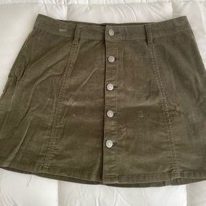 Green skirt